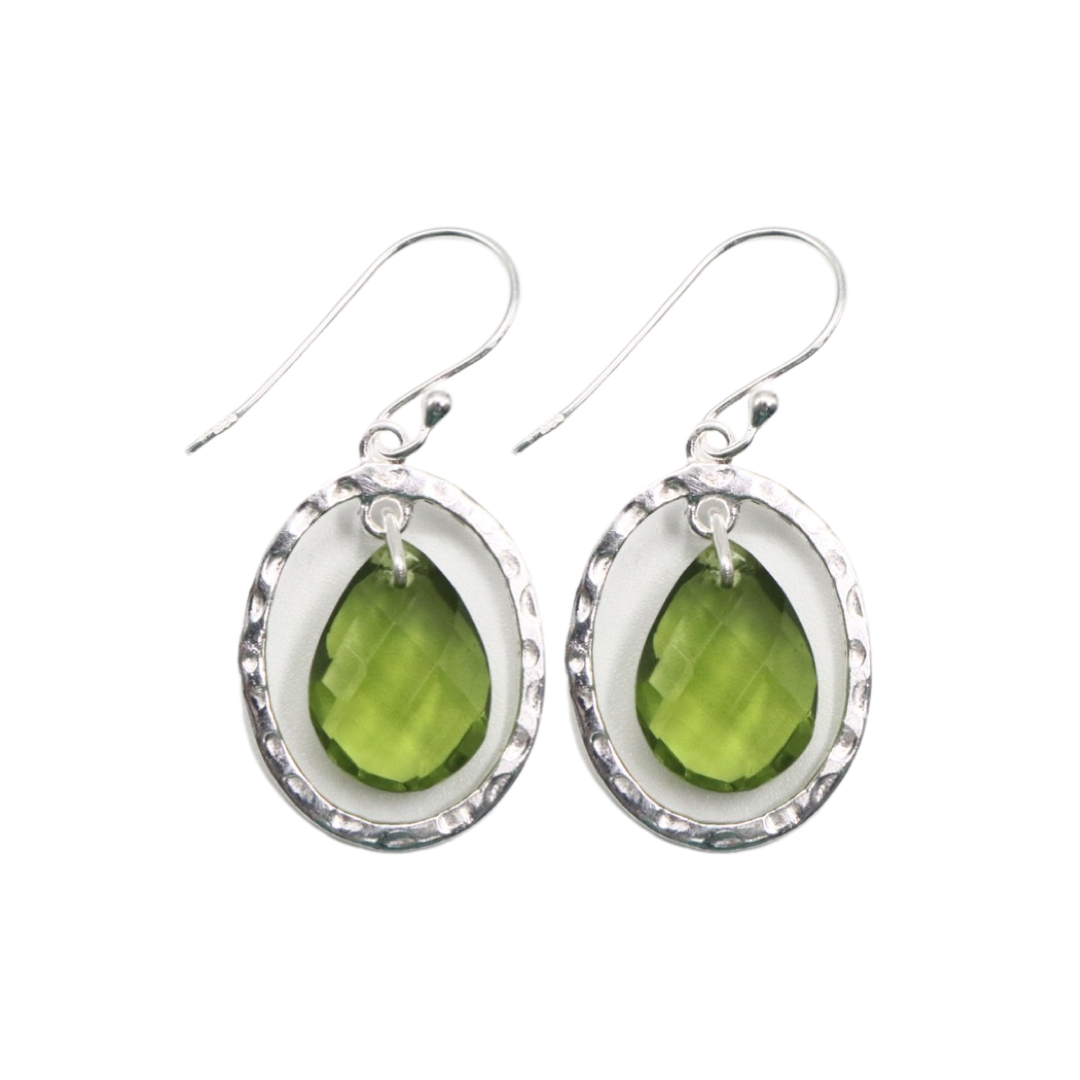 SILVER HALO – Silver Halo with Peridot