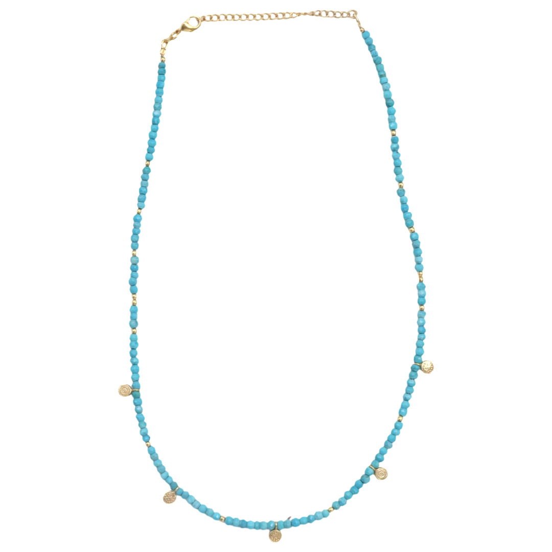 NECKLACES – Howlite Turquoise