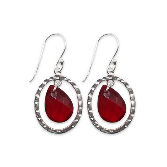 SILVER HALO – Silver Halo with Garnet